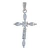 Silver Cross with Topaz 0.4ct (2053538)