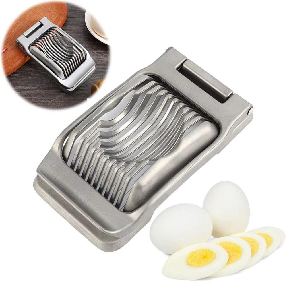 Heavy Duty Strawberry Slicer with Stainless Steel Wire Egg Cutter Convenient Egg Slicer  Tomato