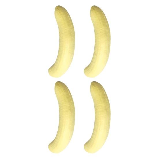 1/2/3/4 Peças Banana de Alívio de Estresse para Apertar Portátil de Viagem Banana Descascada Brinquedo Sensorial Bola Macia Anti-Ansiedade Brinquedo de Apertar Fruta Fidget
