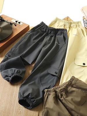 Boys' Fashionable Korean-Style Sports Pants - Versatile Spring/Autumn 2025 Collection for Middle and Big Kids