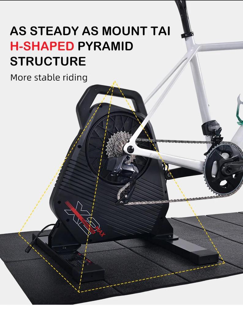 New ThinkRider X2Max Smart Bike Trainer MTB Road Bicycle Home Trainer Built-in Power Meter Power Meter Compatible