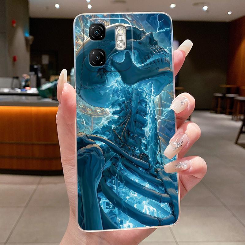For Infinix Smart 9 X6532 Case Infinix Hot 50i Cover X6531 X6531B Silicone Luxury Dragon Cute Cool Boys Girls Transparent Bumper