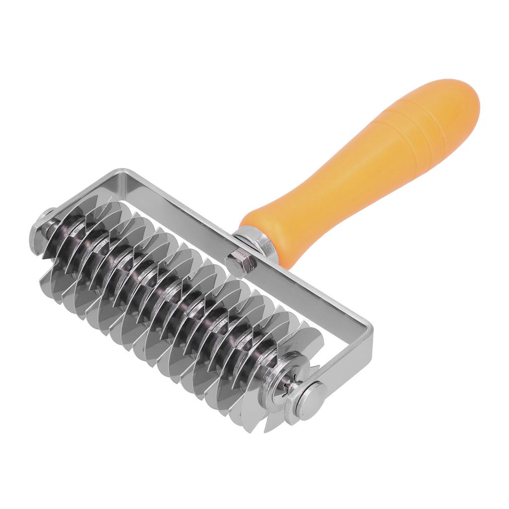 Dough Lattice Roller Stainless Steel Baking Cookies Pie Pizza Roller Cutter with Plastic HandleLattice Roller