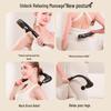 Curved Long-Handle Fascia Gun Massager for Neck, Shoulder, Waist, and Back