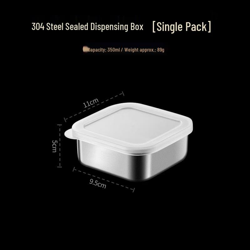 CMAOS 304 Stainless Steel Portion Control Bento Boxes