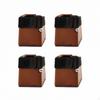 4 Pieces Furniture Riser with Strap Square Adjustable Leg AntiSlip Blocks for Sofa,