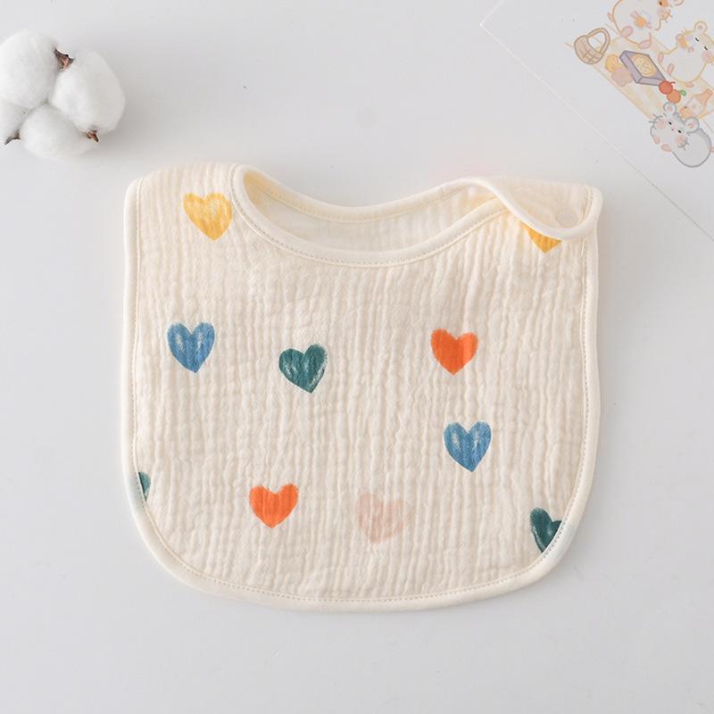 Sześciowarstwowy bawełniany muślinowy śliniaczek w kształcie litery U dla niemowląt na ślinienie się, karmienie i zapobieganie ulewaniu