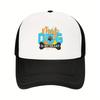 My Dog Is My Heart Paw Print Graphic Trucker Hat Polyester Breathable Casual Baseball Cap for Adults