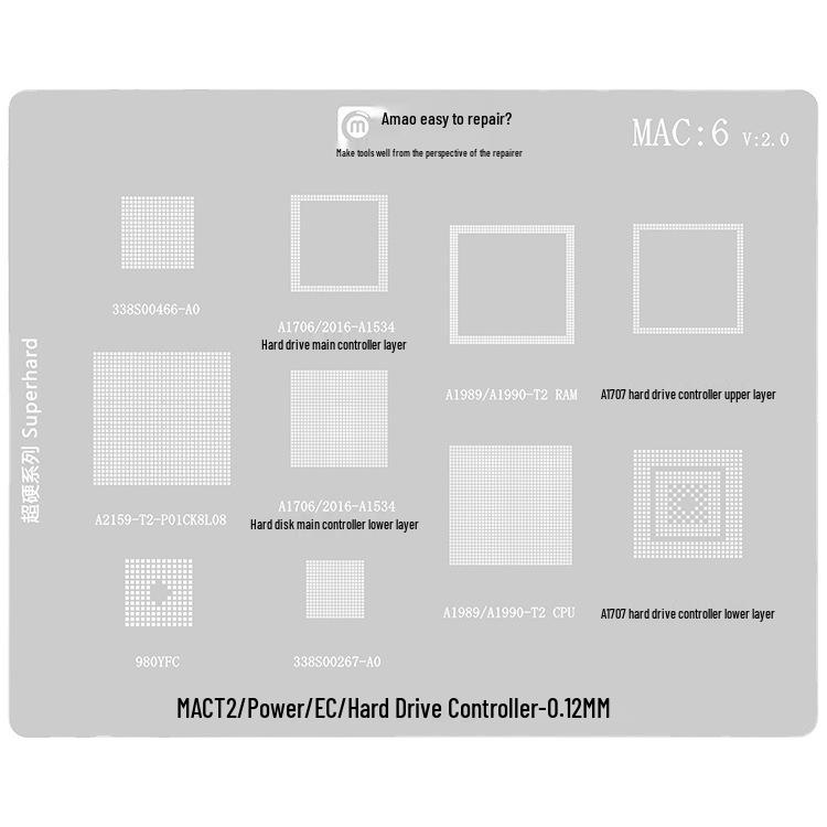 Apple MacBook Serie/MAC Laptop Upgrade-Kit mit Lötpasten-Schablone