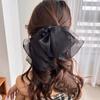 3Pcs Fashion Korean Chiffon Large Bow Spring Clip Hair Accessory Women Lace Hair Clip Spring Accessories, Hair Accessories