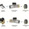 Wytrzymały zawór kulowy do myjki ciśnieniowej, 1/4 cala, szybkozłączka, zawór odcinający do węża, gwintowane porty, do zastosowań motoryzacyjnych, ogrodowych, podjazdów