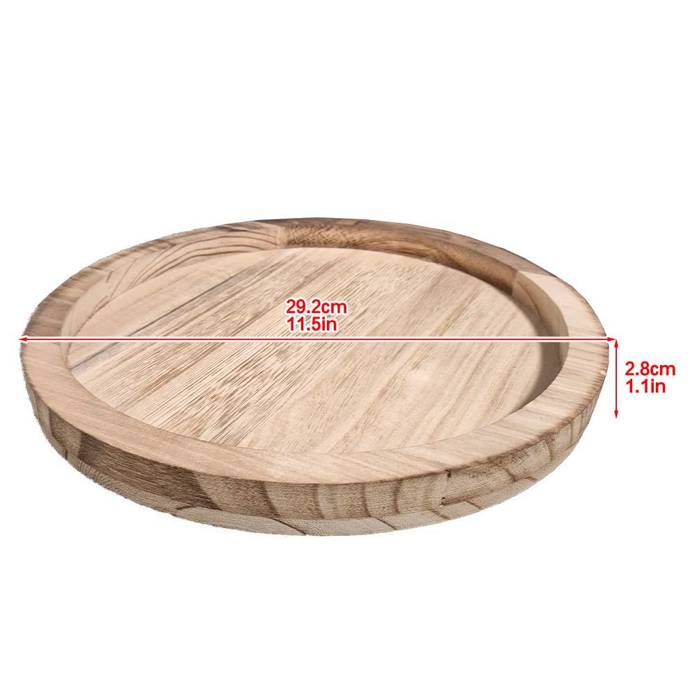 Деревянный круглый поднос в наличии: Декоративный подсвечник и держатель для благовоний, Подарок на День матери