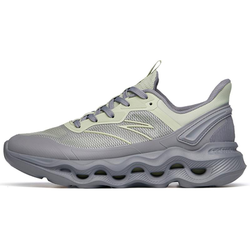 Anta Cushioning Anti-Slip And Wear-Resistant Low-Top Training Shoes Men's Green Gray Sneakers