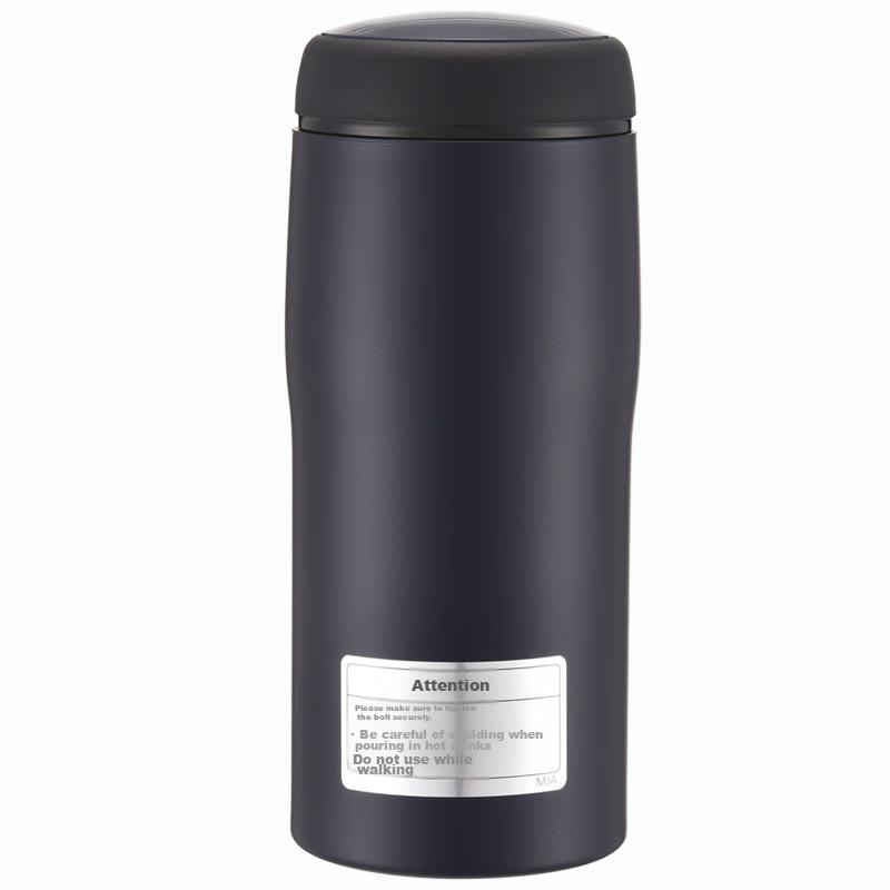 Tiger Stainless Steel Insulated Tumbler, Original Import, Unisex Water Bottle MJA-B036 Dark Black, 360ML