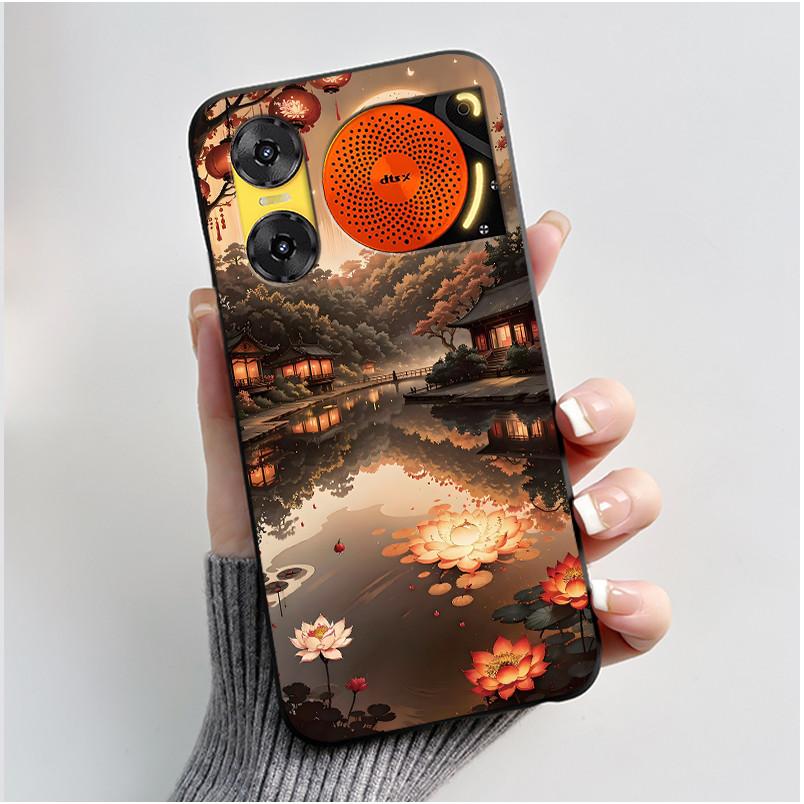 Case For ZTE Nubia Music 2 Z2460 Z2353 Music2 Phone Case Cute Rabbit Black Cover For ZTE Nubia Music Soft TPU Silicone Casing