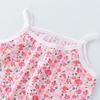 New Kids Tops+shorts Set Summer Thin Baby Cotton Vest Sleeveless Loungewear Set for Girls Suit