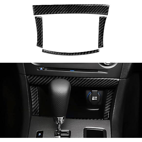 Car Gear Shift Panel Cover Decals for 2011 2012 2013 2014 Dodge Charger Accessories Carbon Fiber Interior Stickers