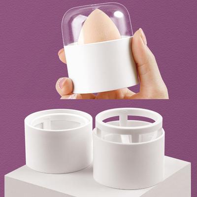 Beauty Egg Aufbewahrungsbox Trockenbox Schwammquaste Trockengestell Hülle Tragbarer Schwammständer Makeup Blender Puff Halter Mit Abdeckung