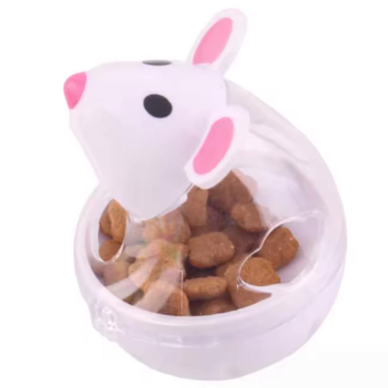 Pet Feeder Cat Toy Mouse Rolling Food Dispenser Bowl with Leakage Feature Funny Training Play Tool And Cats Pet Supplies