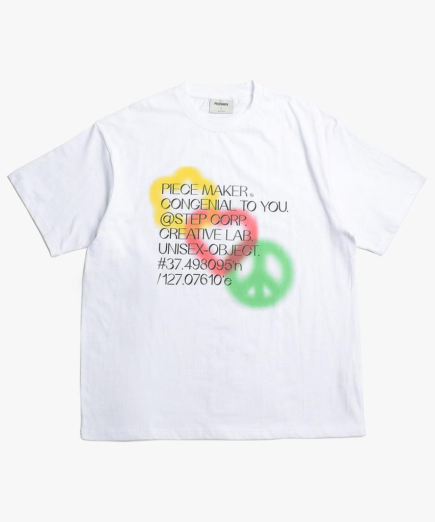 PEACE MAKER Piece Love Peace Tee (White)