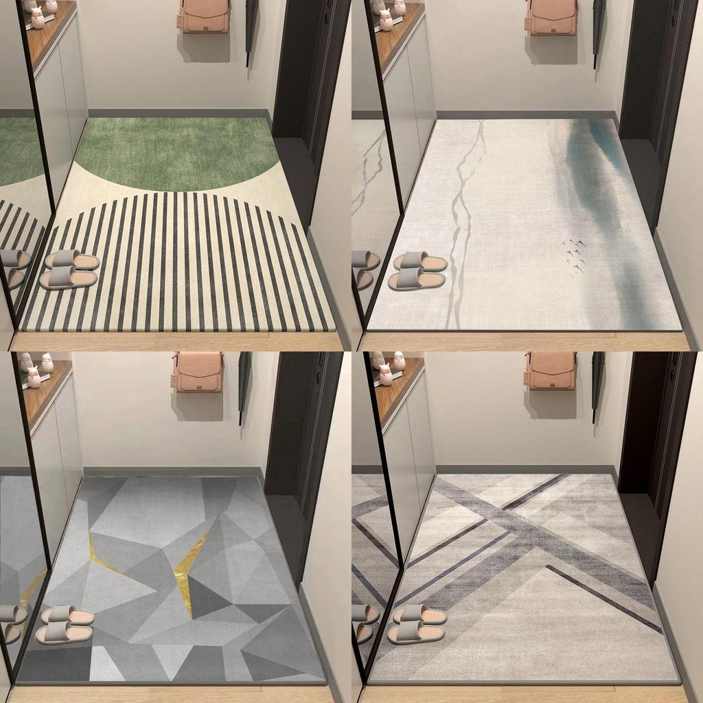 Minimalist Modern Entryway Doormat With Polyester Fiber For Home Decor Entrance