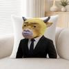 Cute Fictional Character Niulai Soft Plushs Fluffy Throw Pillow Cases For Sofa Bedroom Home Decor