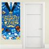 Celebrate Happy Father's Day Background Blue Gold Photo Flag Props  Photography Props
