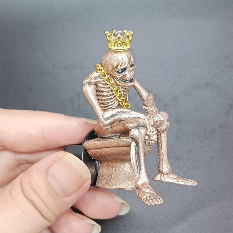 Car Air Vent Air Freshener Halloween Skull Ornament Essential Oil Diffuser Vent Air Car Accessories
