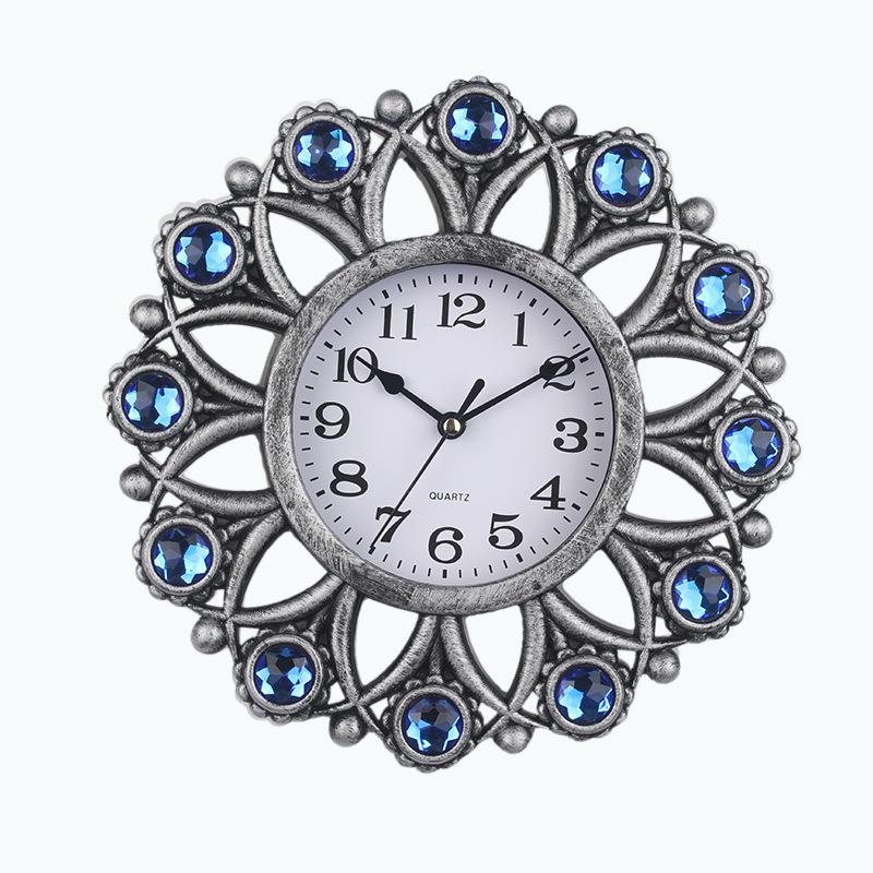 Gold Diamant Leise Wanduhr Wohnzimmer Quarzuhr Schlafzimmer Wanduhr Einfache Uhr Moderne Kreative Heimuhr