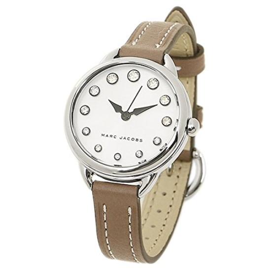 MARC JACOBS Betty 28 Silver and Beige Women's Watch, MJ1480, Quartz, [Used]