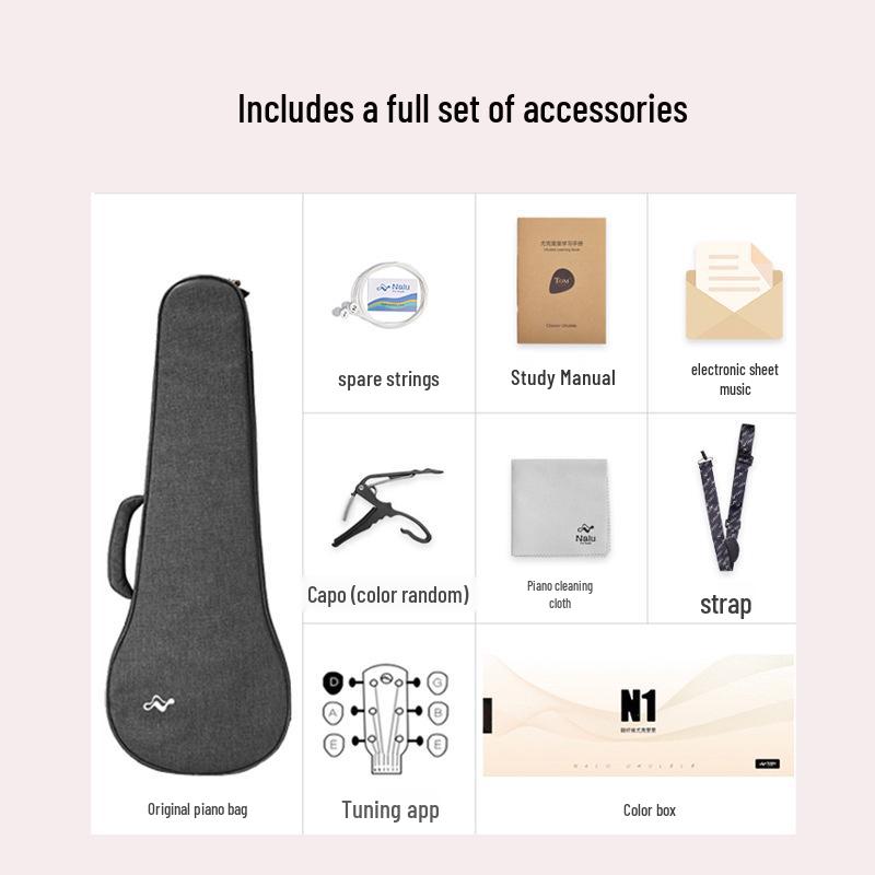 Nalu N1 Karbonfaser 23" Ukulele - Anfängerleitfaden für Kinder & Schüler