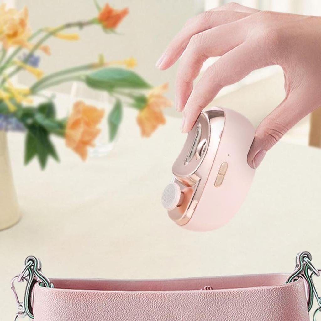 Electric Nail Clipper for Seniors 3-in-1 Automatic Nail Trimmer with Polishing Electric Nail Trimmer