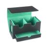 PU Leather Trading Card Deck Box Board Game Card Carrying Organizers Scratch Resistant Card Storage Case with Drawer