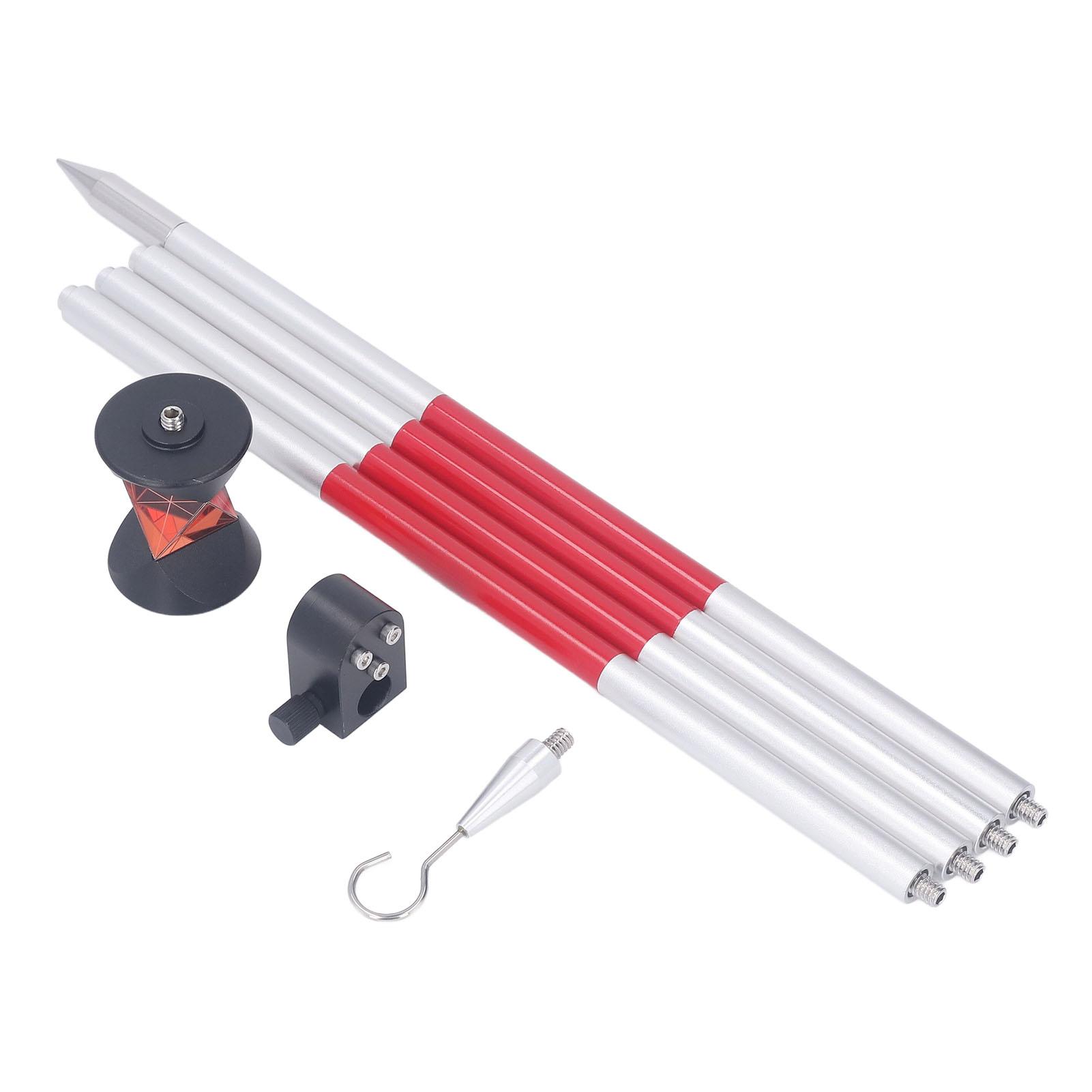 360 Degree Prism +23.1mm Constant 25.4mm Effective Diameter Total Station Mini Prism Reflector with 4 Poles for Topcon metal plastic glass