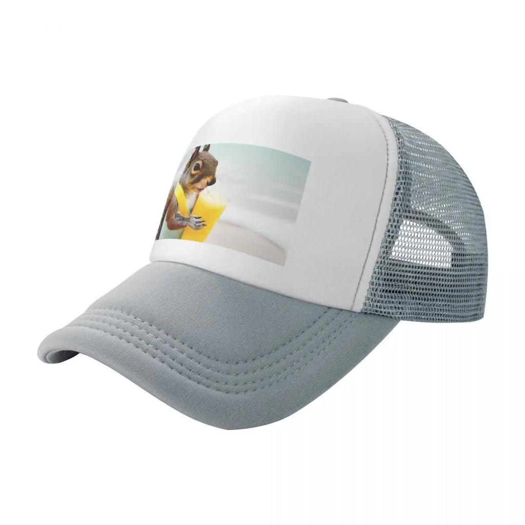 Squirrel On The Beach Baseball Cap luxury caps New Hat Mountaineering Fishing cap Womens Hats  Unisexs
