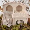 Small Pet Villa Hamster Nest Ladder Removable Hamster Swing  For Golden Silk Bear