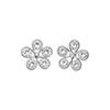 Silver Needle Zirconia Flower Stud Earrings: Elegant, Personalized, and Versatile Light Luxury Fashion Accessories