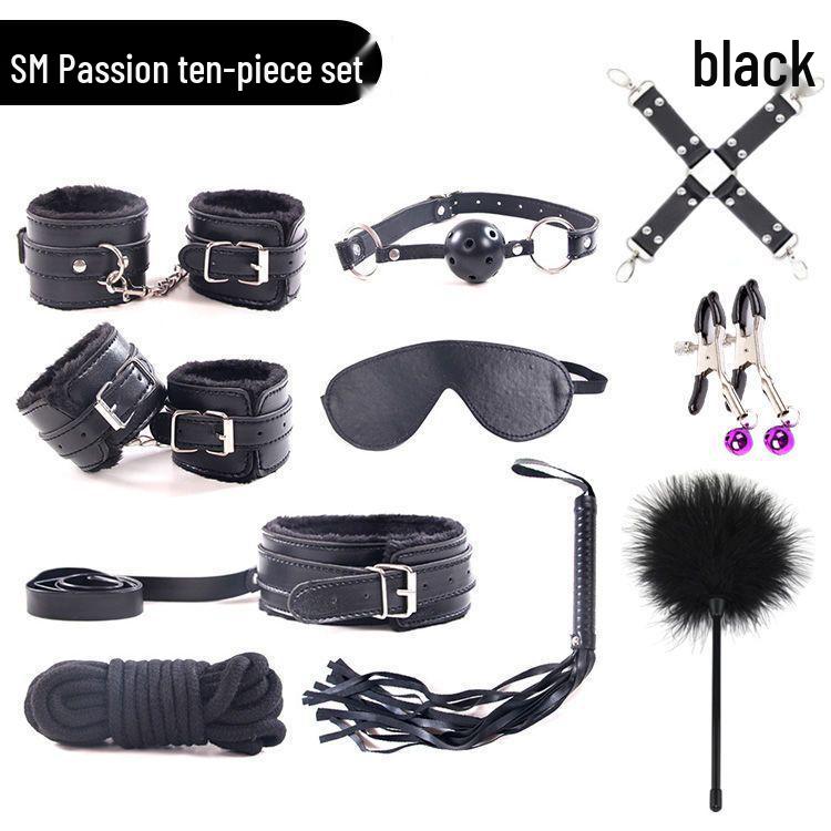 Kit Erotic SM pentru Adulți: Mască de ochi, Zăbală, Bici de piele și Corzi de legare
