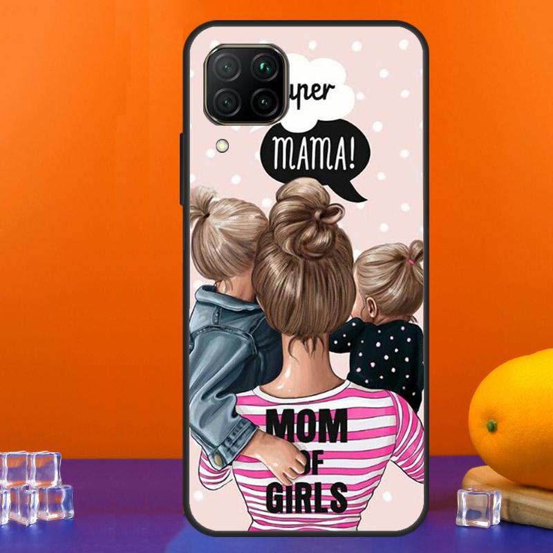Black Brown Hair Baby Mom Queen For Huawei Nova Y90 Y91 Y60 Y70 Y72 Y61 9 10 SE 12i 12s 11i 5T P60 Pro P20 P30 P40 Lite Case