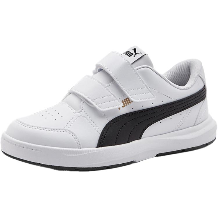 Puma Evolve Court V Jr Versatile Comfortable Low-Top Kids Skate Shoes Men Skate Shoes White Black 404315-01