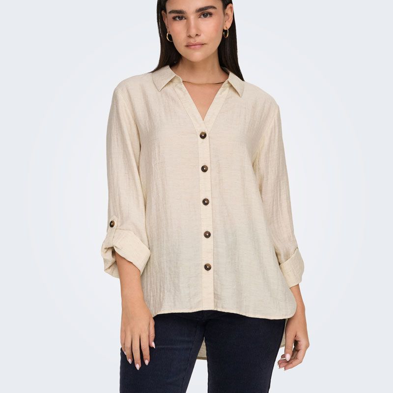 3/4 Sleeve Shirt Lauren Linen 15347163 Woman JDY