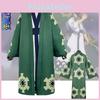 One Piece Roronoa Zoro Cosplay Kostüm Hochwertiger Kimono Robe Vollanzug für Halloween und Themenpartys
