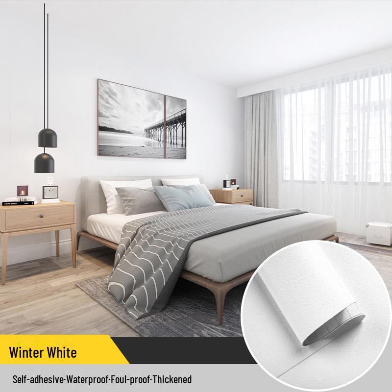 Self-Adhesive Solid Color PVC Wallpaper for Bedroom and Home Décor