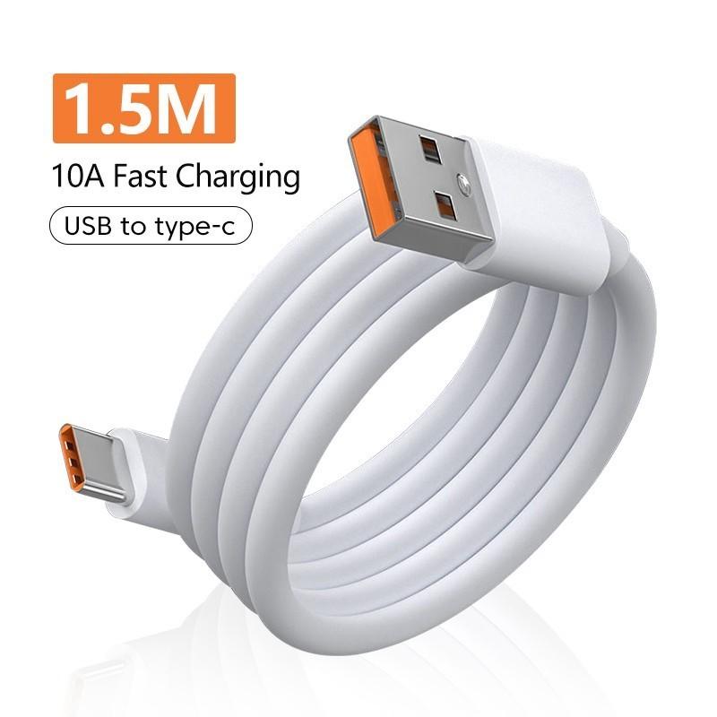 120W 10A USB Type C Cable 10A Super Fast Charger Data Line Data Transmission 0.25M 1M 1.5M 2M Phone Cable