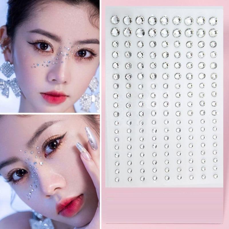 Malnia Home - Rhinestone Face Makeup Jewels Sticker