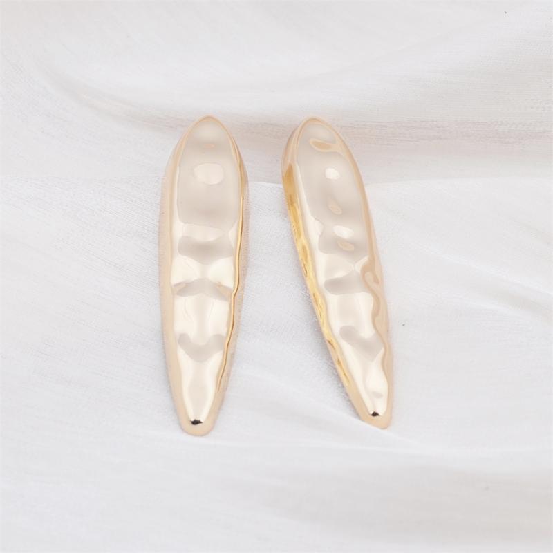 Cercei Stud Aurii Irregulați cu Ciocan pentru Femei Fată Estetică Coreeană Iubire Viața de Zi cu Zi Bijuterii Minimaliste