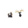 European Resin Animal Sculpture Swan Deer Figurine Art Collectible for Home Office Entrance Desk