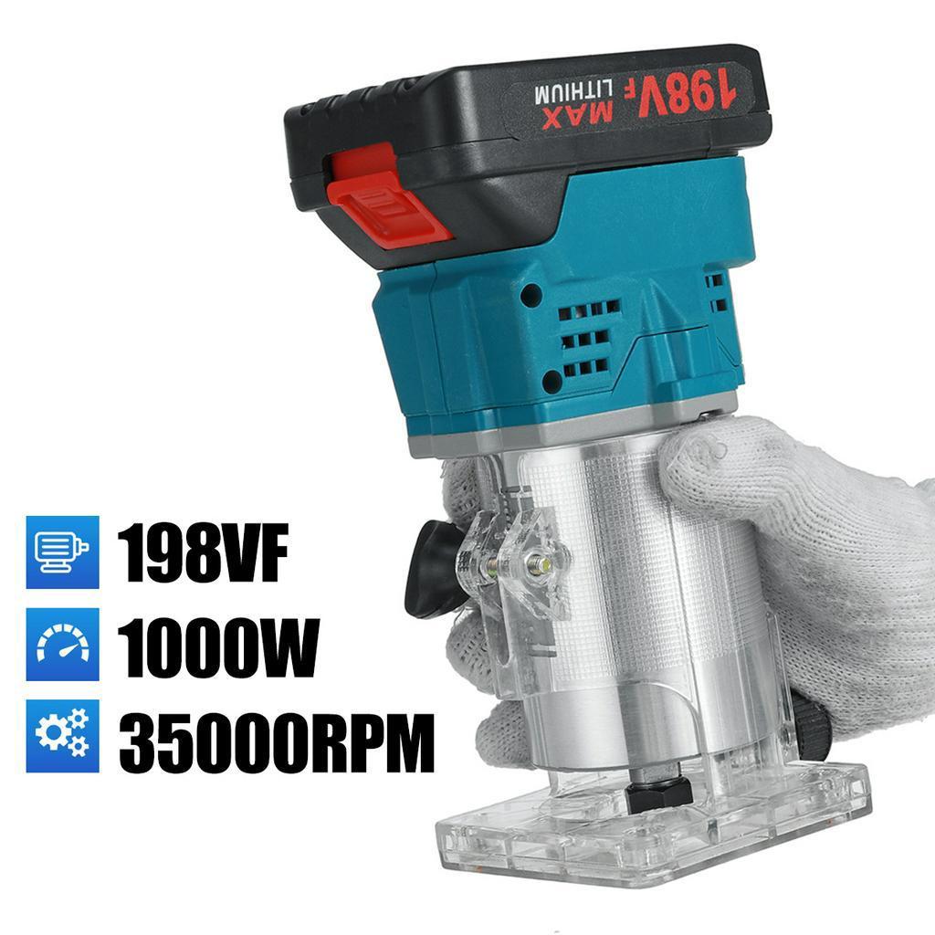 1000W 30000 RPM Laminate Trimming Machine Wood Electric Handheld Trimmer Woodworking Palm Router Wireless