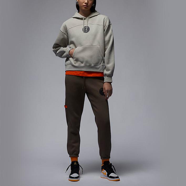 Jordan PSG Logo Print Hoodie SS24 Women Hoodie Stone DZ3267-230