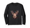 Hirsch, Deer Head Long Sleeve T-Shirt